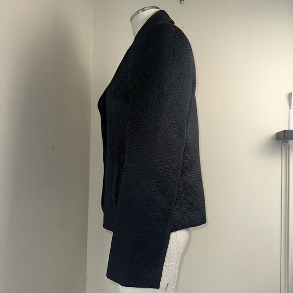Chicos Textured Black 3-button Blazer Jacket Size Small/4 (0) EUC - Picture 4 of 8